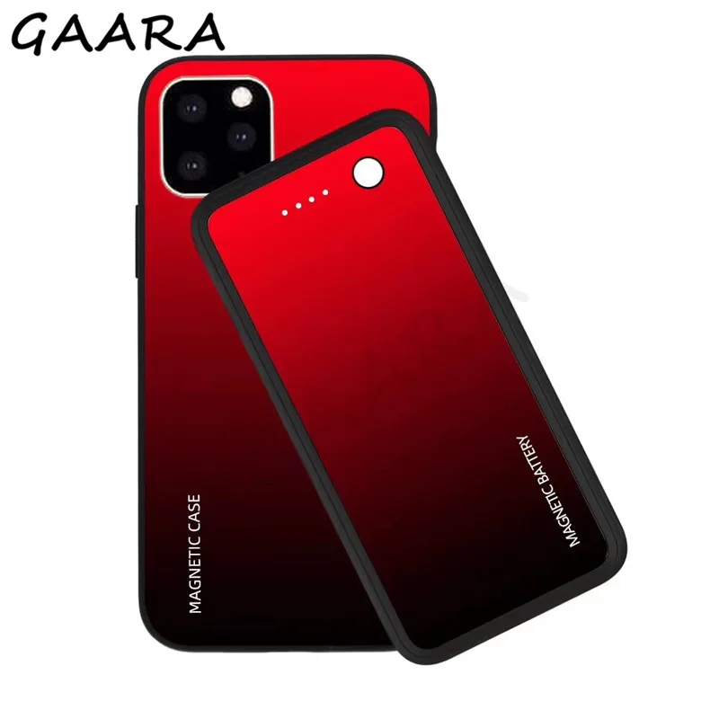 5000mAh Battery Charger Case for iPhone 11 Pro Wireless Magnetic Powerbank Cover for iPhone 11 Pro Max Gradient Power Case coque