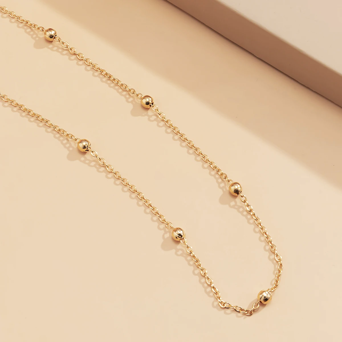 Цепочка для очков Женская серебристая модное ожерелье солнцезащитных с бусинами