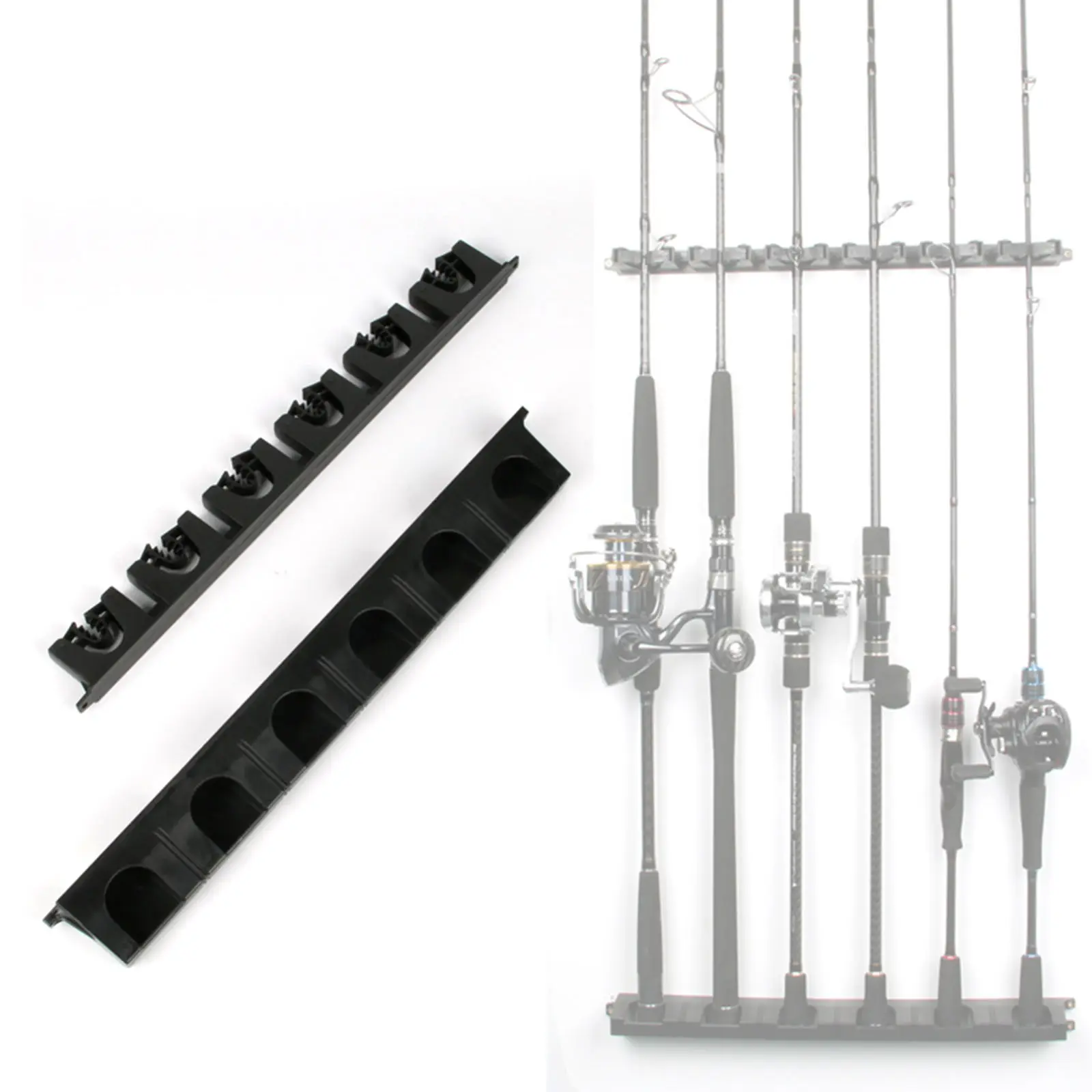 

Пластиковый настенный держатель для удочки, органайзер для удочки, демонстрационный держатель