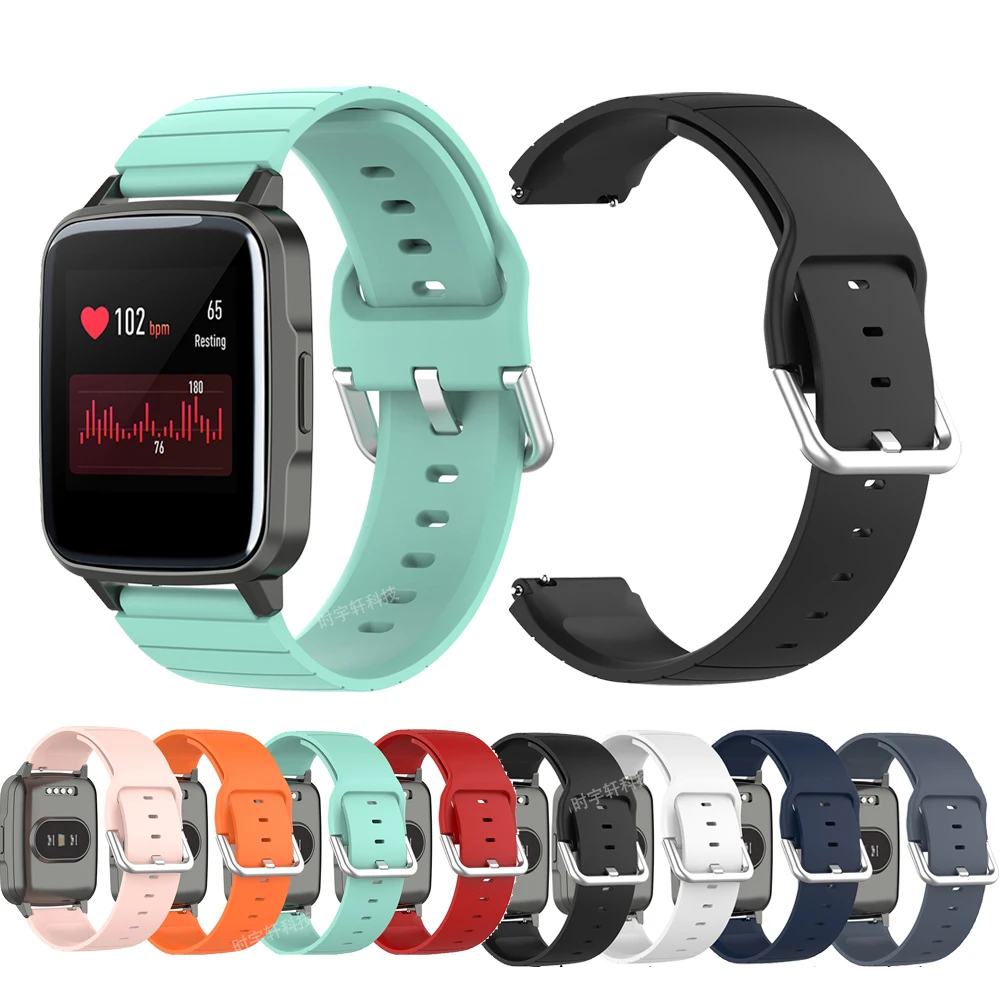 

Watch Strap for Xiaomi Haylou Solar LS02 Silicone Sport Bracelet Replacement for Xiaomi Haylou Sola LS01 Band Accessories