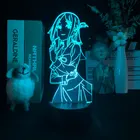 3D короткая футболка с героями из японского аниме лампа Ночной светильник будильник база светильник приложение Управление база Кагуя Sama Love Is война манга Delineascope Малыш для офиса