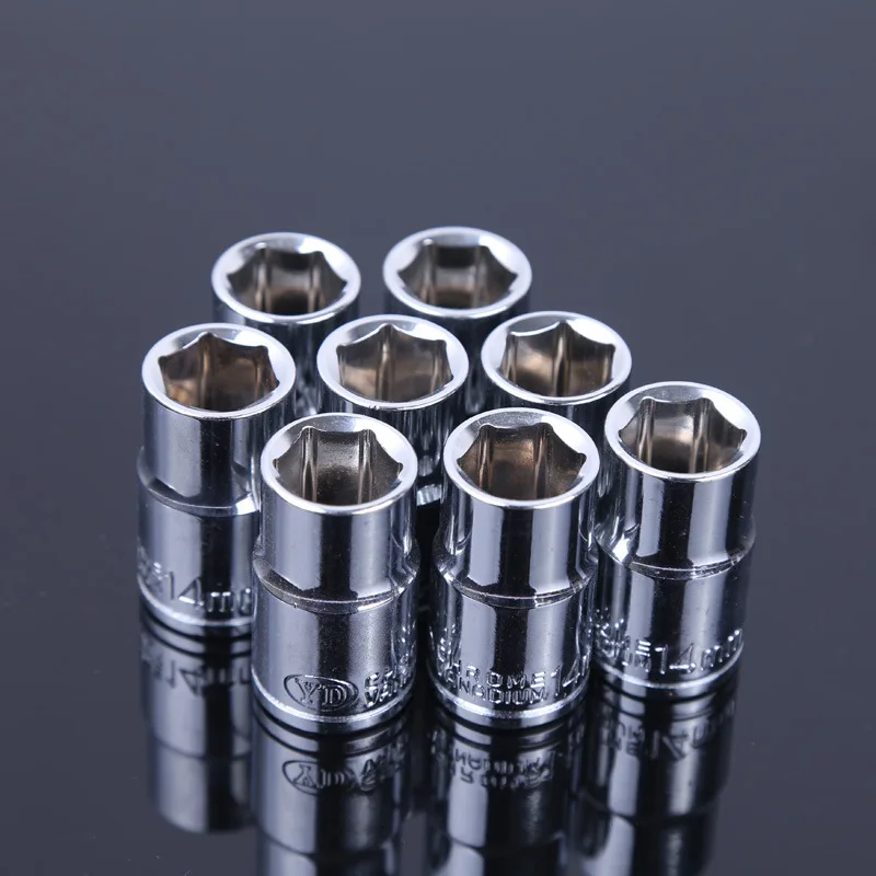 

1Pcs 1/2"inch（12.5MM）Hex Socket Set Adapter Short Sockets Torque Spanner 8-32mm Ratchet Wrench Head Sleeve Double Tools