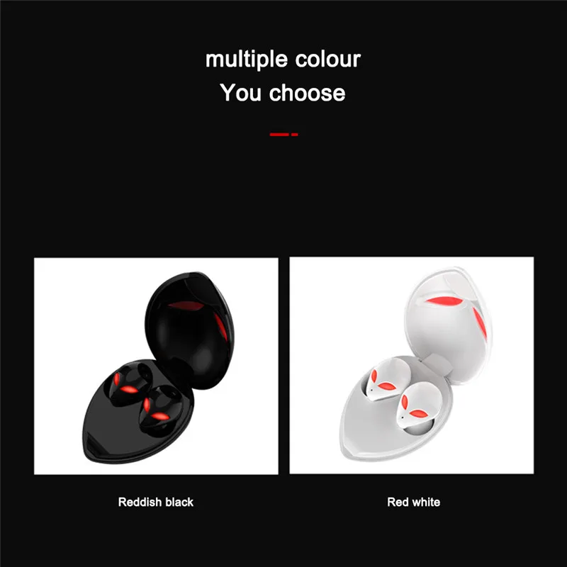 

Fashion Alien Bluetooth Earplugs Binaural TWS Wireless Charging Box Bluetooth Headset Stereo Sports Waterproof Gaming Headset