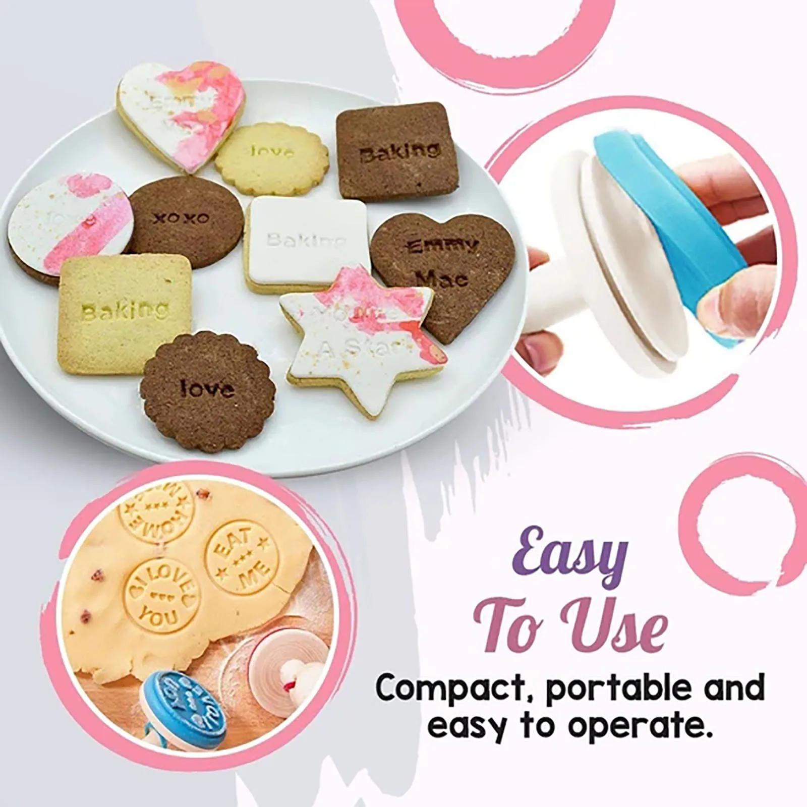 Набор сменных алфавитных штампов для печенья значок печати форма сделай сам