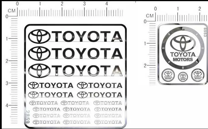 Логотип Toyota для 1/10 1/12 Tamiya HULIX F350 CC01 tf2 Trail Finder 2 LWB Mojave II FJ40 Land cruiser LC70 LC80 bronce TRX4 |