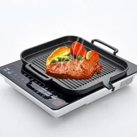 Promotion  Induction Cooker Baking Tray Square Barbecue Tray Teppanyaki Smokeless Non-Stick Barbecue Pot Barbecue Supplies