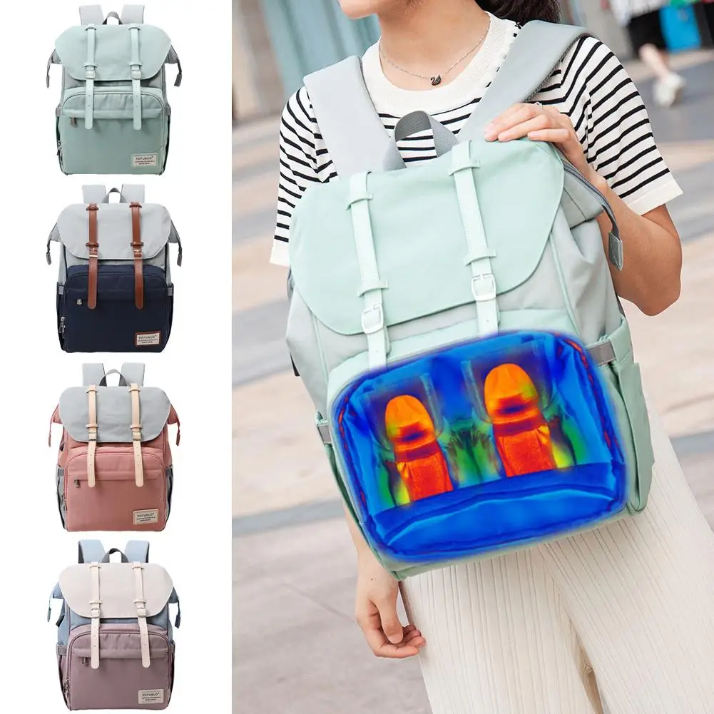 

Многофункциональная сумка для мам, с подогревом для детских бутылочек, водонепроницаемая большая дорожная сумка для мам и пап, 2020