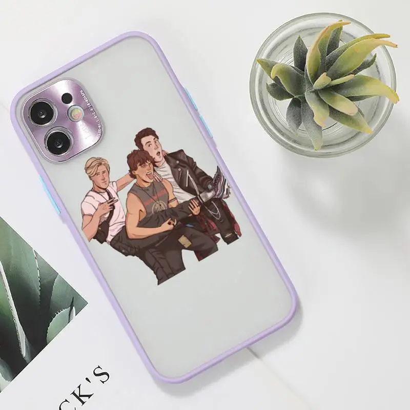 

Julie and the Phantoms Sunset Phone Case For iPhone 12 11 Mini Pro XR XS Max 7 8 Plus X Matte transparent Purple Back Cover