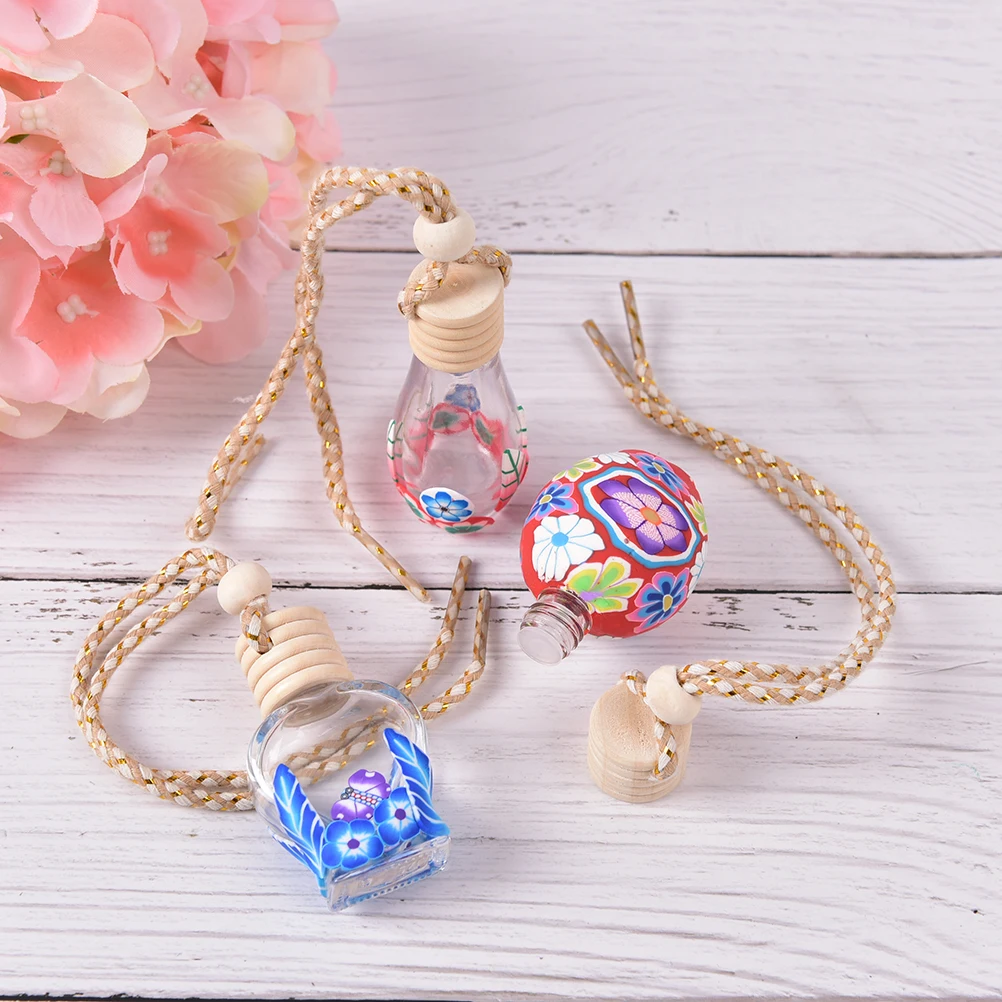 Милый стеклянный флакон для духов 12 мл полимерные глиняные флаконы эфирных масел