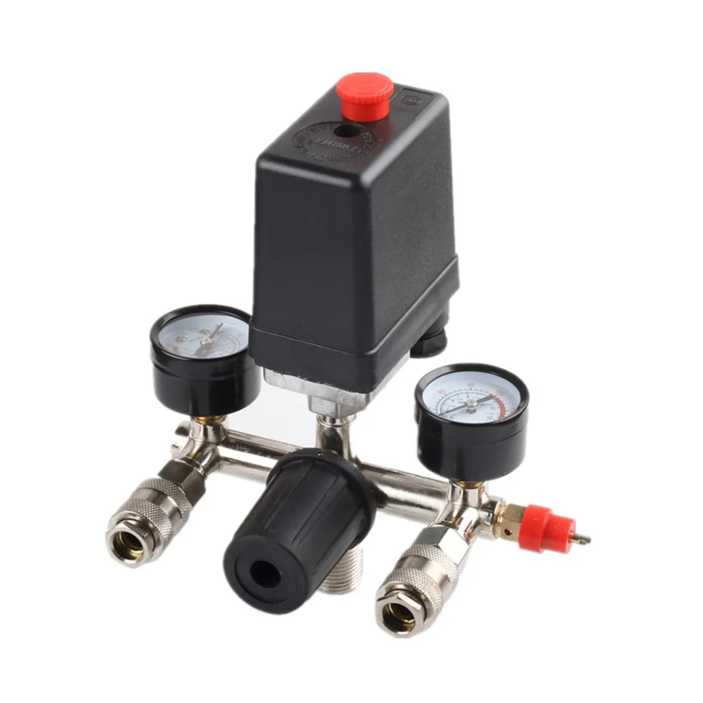 

220V 95-125 PSI W/ Bracket Quality Air Compressor Bracket Assembly For Pressure Switch Control Valve Replace Accessories