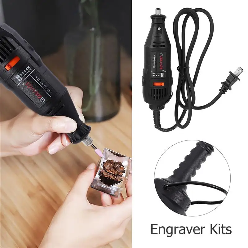 

180Pcs/Set Electric Mini Drill Grinding Polishing Machine Engraver Kits EU/US Plug