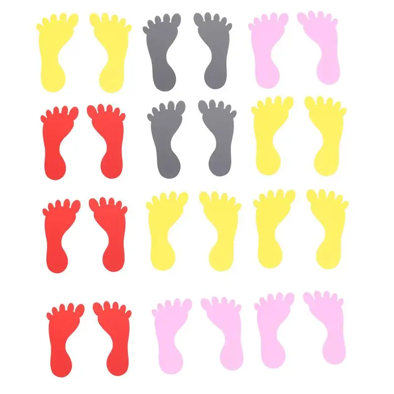

15 Pairs Kids Floor Stickers Floor Decals Nursery School Footprint Stickers