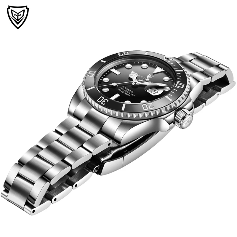 Часы наручные LIGE Мужские механические дизайнерские автоматические Роскошные