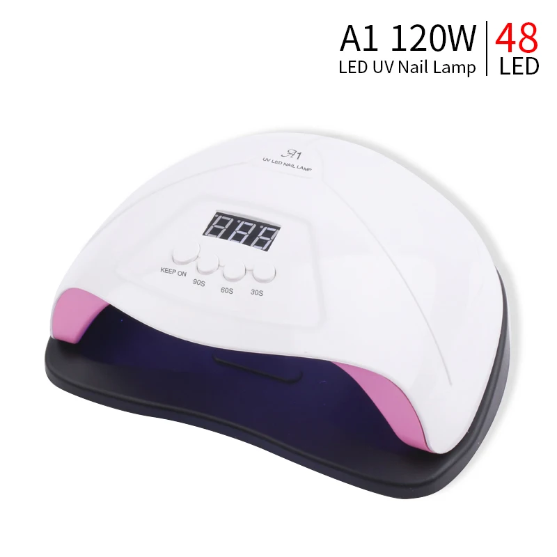 A1 NOQ Max96W A1 УФ лампа 48 бусин для ногтей Светодиодная лампа для сушки ногтей 4 синхронизации сушки Гель-лак для маникюра с солнцем X7 Plus светильник - Цвет: A1