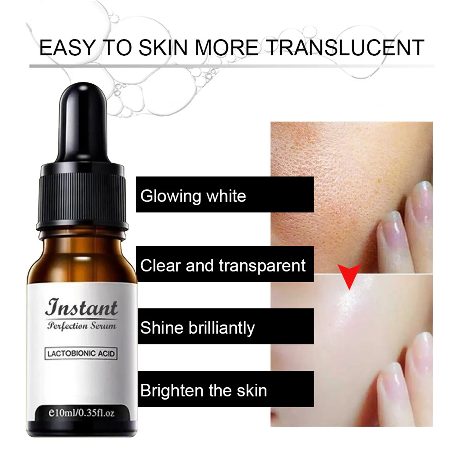 

Zero Pore Instant Perfection Serum Poreless Skin Tightening Serum 10ml Anti-Aging Nourishes Blemish Blackhead Removers Serum