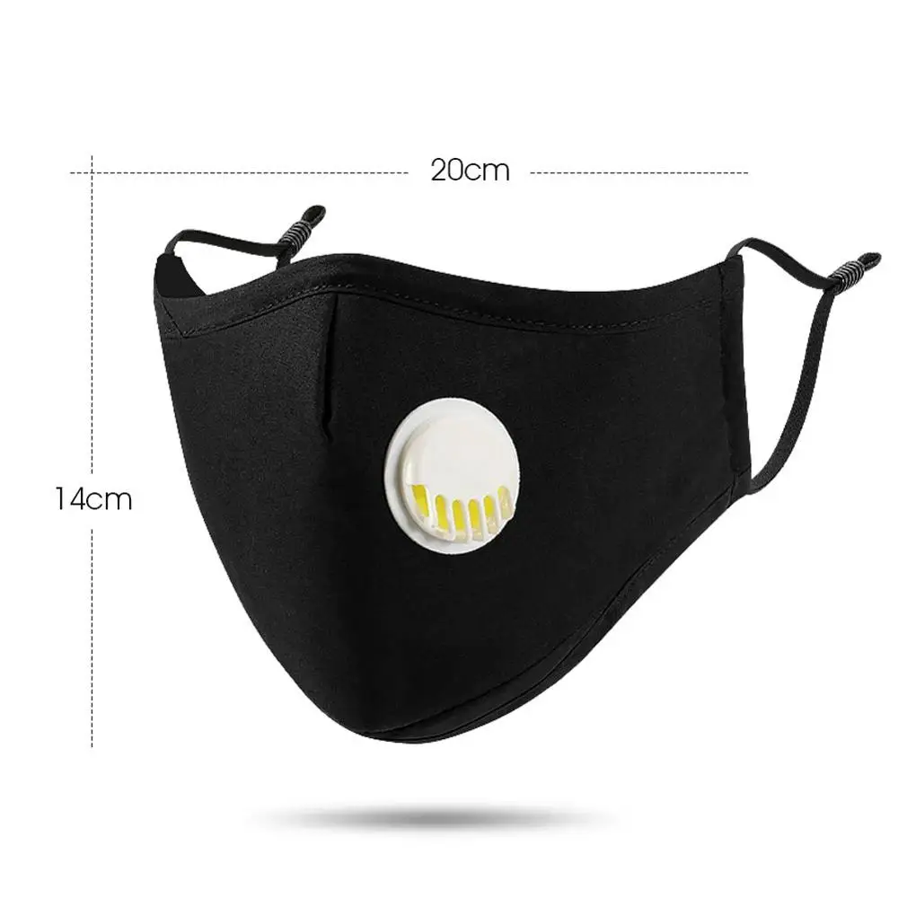 Противотуманные маски для рта с клапаном защитная Пылезащитная маска против