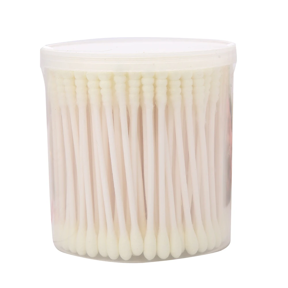 200Pcs Sharp Round Spiral Head Cotton Swabs Ear Picks Cosmetics Cleaning Sticks Double Sided Design Cosmetic Tool | Красота и