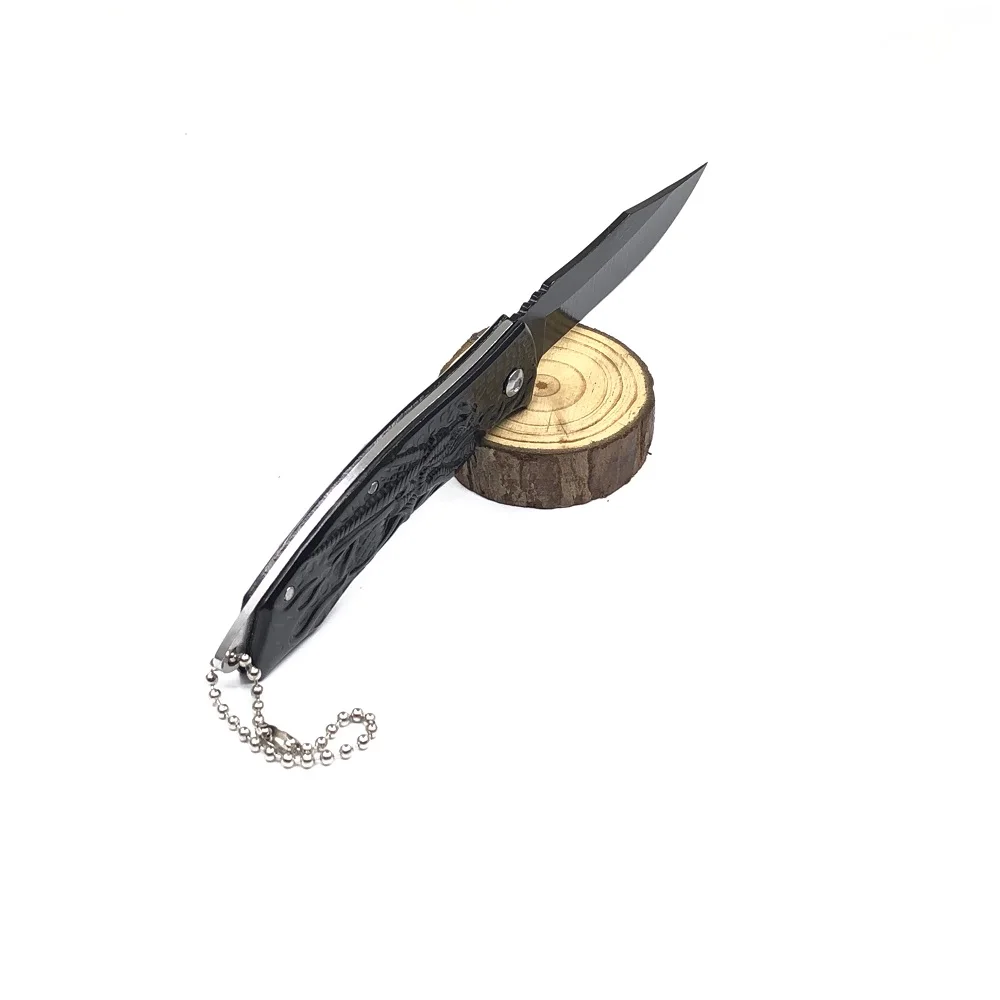 Маленький складной карманный нож для выживания тактический из нержавеющей стали