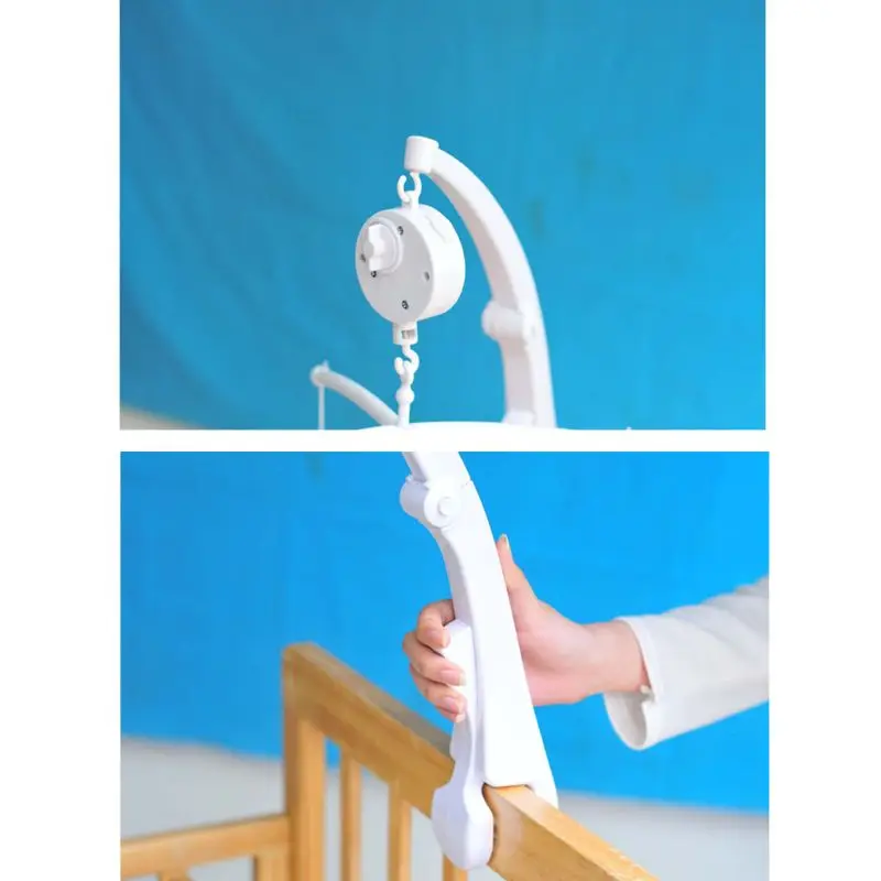 

Baby Bed Hanging Rattles Toys Hanger Crib Mobile Bed Bell Toy Holder Arm Bracket