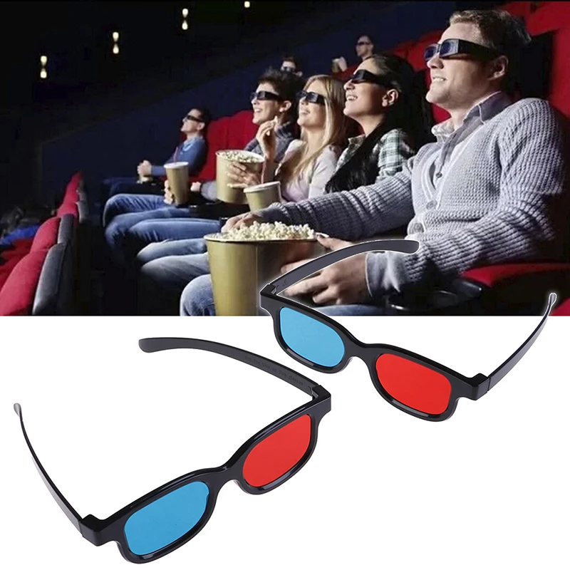 1 шт. универсальные красные синие 3d очки для пространственный анаглиф фильм игры