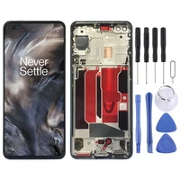 lcd screen and digitizer full assembly with frame for oneplus nord