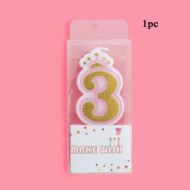 Crown Candles PK 3 Большой белый шар в виде лебедя с днем рождения, украшения для взрослых, свадьбы, розовые воздушные шары в виде любви - Цвет: Crown Candles PK 3