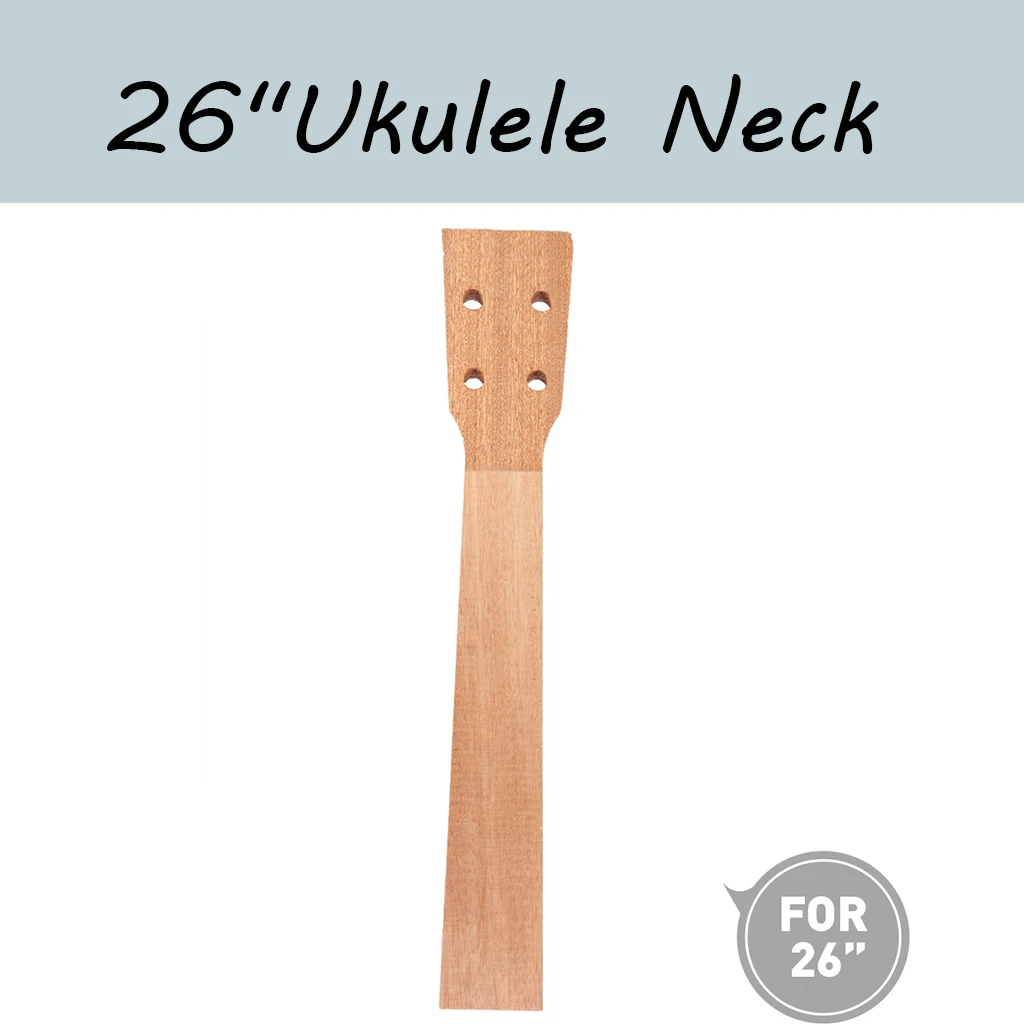 

26'' Sapele Ukulele Neck Tenor Uke Hawaii Guitar Parts Ukulele Luthier DIY