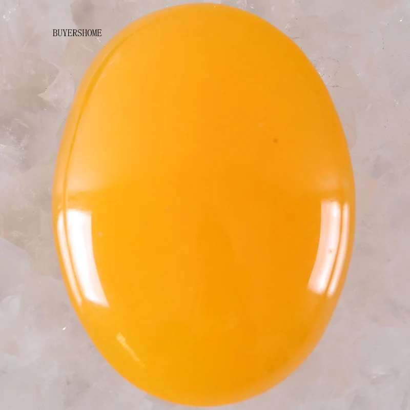Yellow Jade 51 цвет 30x40 мм кабошон натуральный камень бусины для рукоделия ювелирных изделий Малахит содалит Lapis Fit ожерелье браслет серьги - Цвет: Yellow Jade