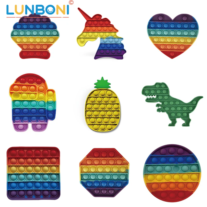 Пуш ап поп пузырь сенсорная игрушка для аутистов потребности мягкие игрушки