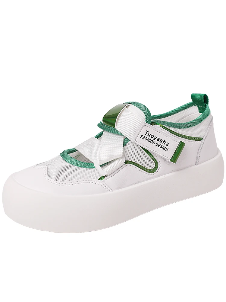 

Sneakers Women's Summer 2021 New Korean Fashion Velcro All-match Breathable Trifle Bottom Student Flat Casual Shoes