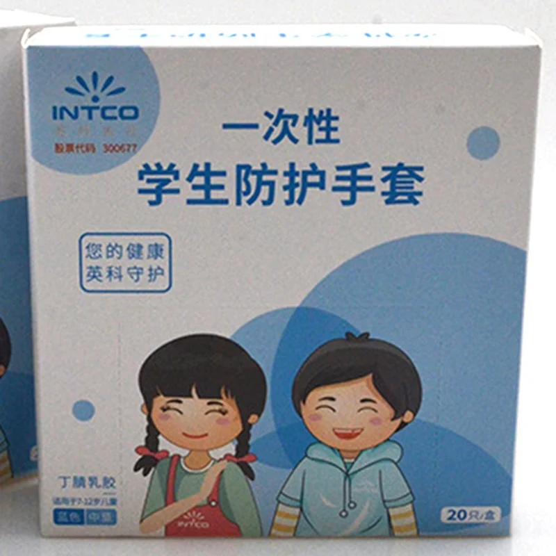 

20PCS Disposable Nitrile Gloves Children Protective Safety Food Hand Cover Girls Boys Kids Soft Mittens Cleaning Work guantes