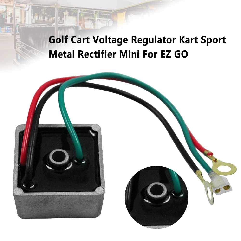

27739G01 Club Car Golf Cart Voltage Regulator Replacement Kart Metal Rectifier Single Hole Durable Practical Mini For EZ GO