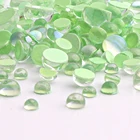 Смешанный размер, светильник мокко, зеленые слезы русалки, стеклянные стразы, половинки жемчуга, плоская задняя часть, алмазный камень для дизайна ногтей, кристальный блеск, драгоценный камень