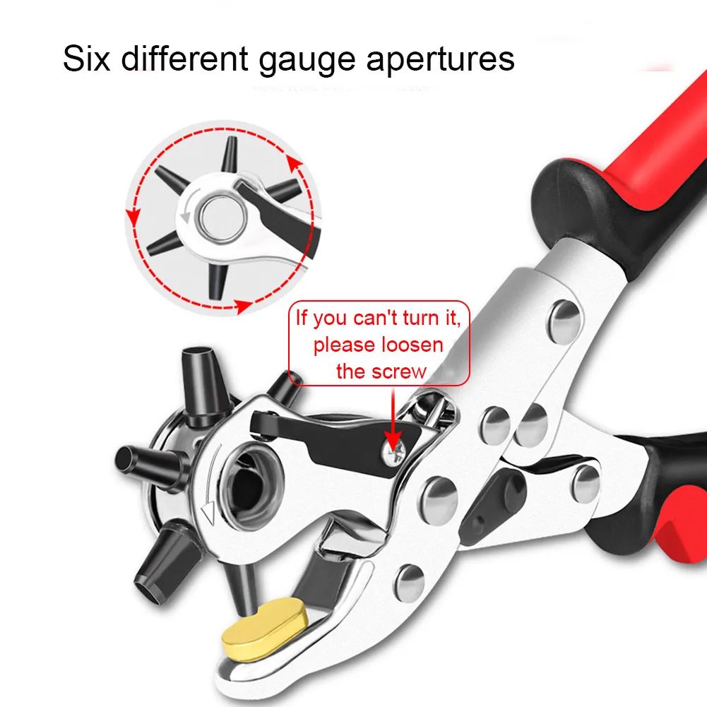 Хит 2020 многофункциональные пробивные плоскогубцы домашний ремень дырокол кожа