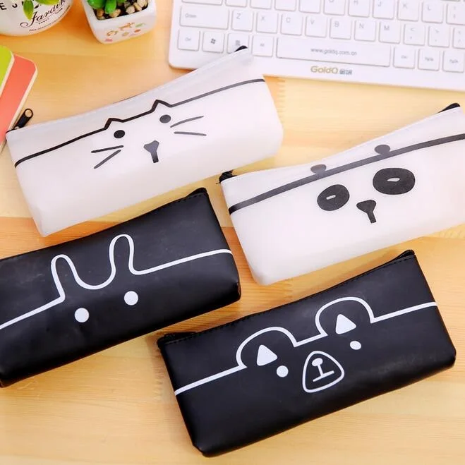 Водонепроницаемая черно белая сумка карандаш в виде животных с хорошей