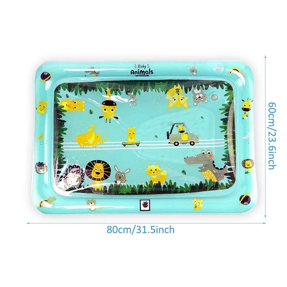 

Tummy Time Baby Water Mat Inflatable Activity Play Mat for Baby and Toddler water cushion baby crawling cartoon inflatable toy