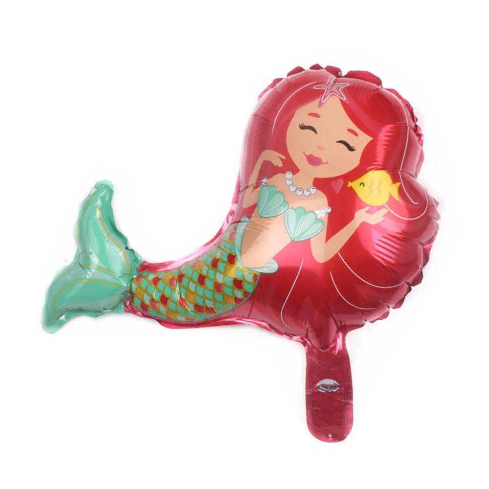 16inch Mermaid Foil Balloon Kids Inflation Toys Happy Birthday Ballon Decorations Helium Air Ball Baby Shower Party Supplies | Дом и сад