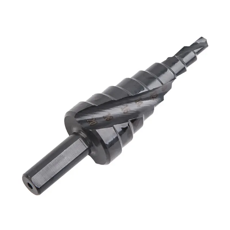 

3Pcs/Set4-32MM HSS High Speed Steel Spiral Cobalt Step Drill Bit Set Nitrogen For Metal Cone Triangle Shank Hole Bit Hole opener