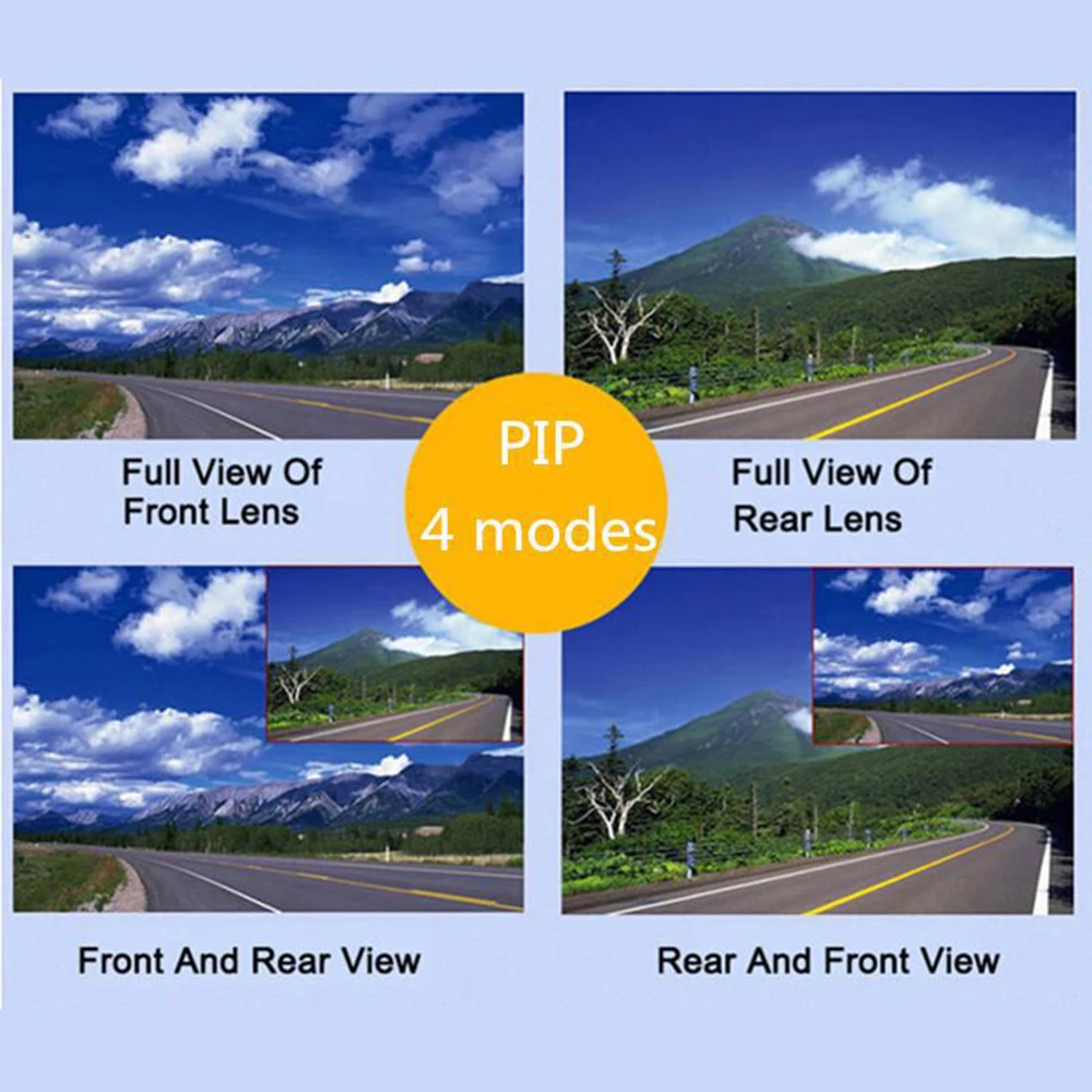 Видеорегистратор с двумя объективами Мини Автомобильный видеорегистратор Full HD
