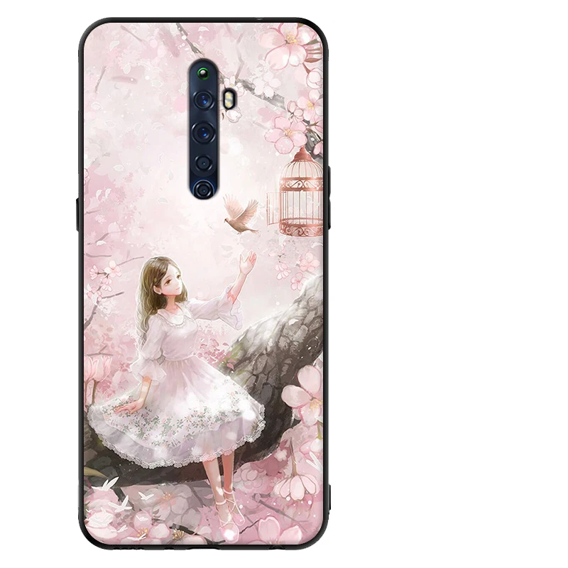 Для OPPO Reno2 Z чехол милый мультяшный Мягкий силиконовый чехол для OPPO Reno 2Z 2 Z чехол для телефона s черный бампер Капа для OPPO Reno2Z