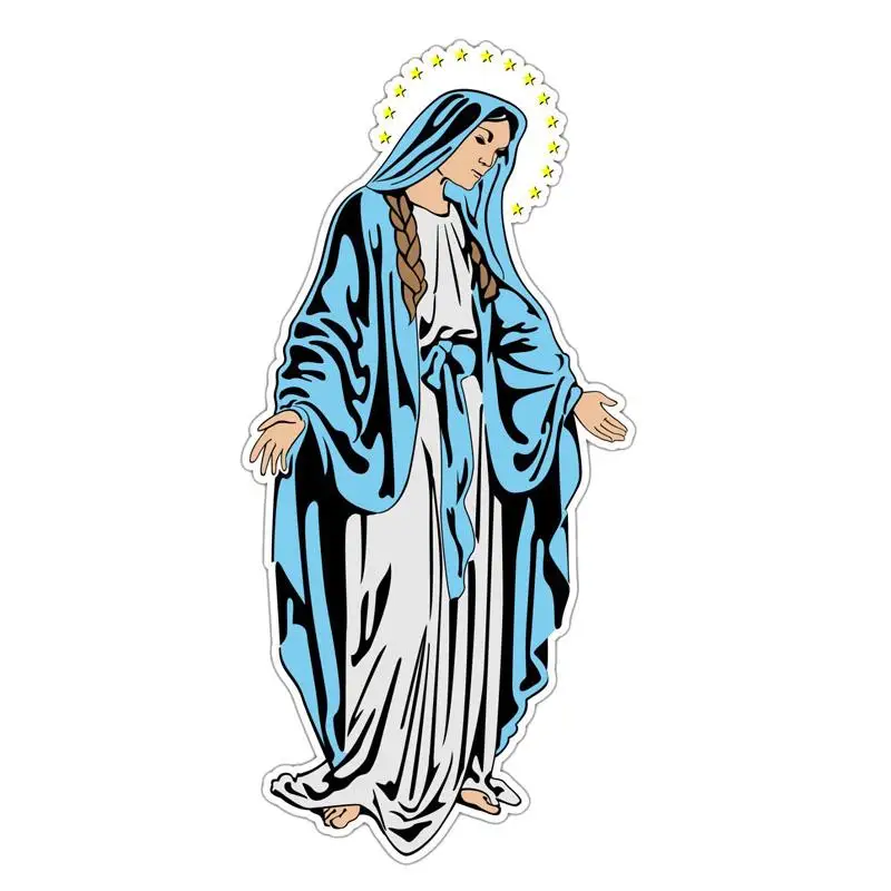 

Waterproof and Sunscreen PVC Sacred Saint Mary Jesus Mother God Motorcycle Car Sticker 7CM*15CM