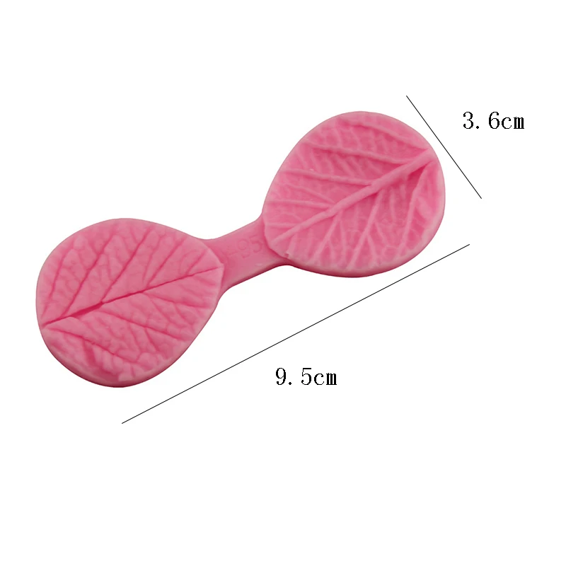 

New DIY Cake Decorating Mold Double Leaf Veiner Silicone Cake Mold Sugar Art Mold Fondant Mold Fondant Cake Decorating Tools