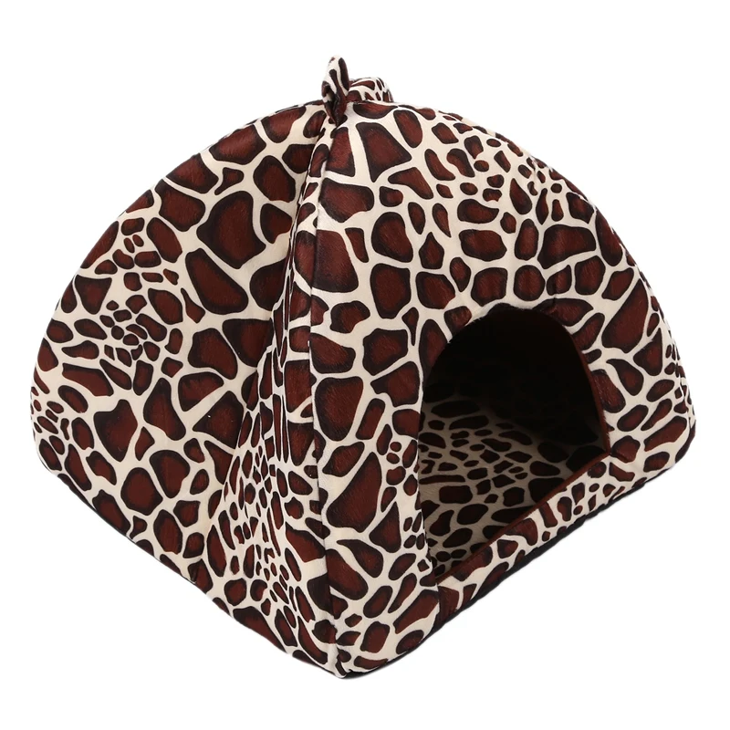 Домик для собак кошачий подстилка модная палатка щенков зимняя теплая кровать