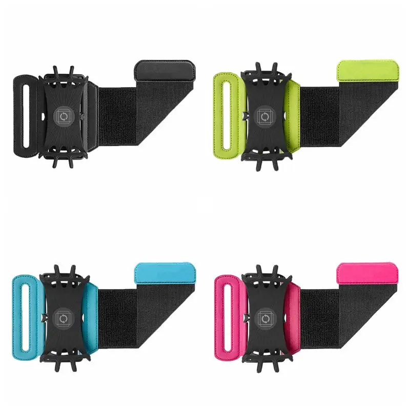 

Sposts Running Bag Cover 4-6 Inches Phone 180 Degree Rotatable Running Bag Wrist Belt Strap Cycling Jogging Gym Arm Band Bag