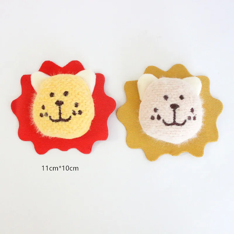 5 шт./лот Мультяшные плюшевые Альпака льва тканевые нашивки аппликация для