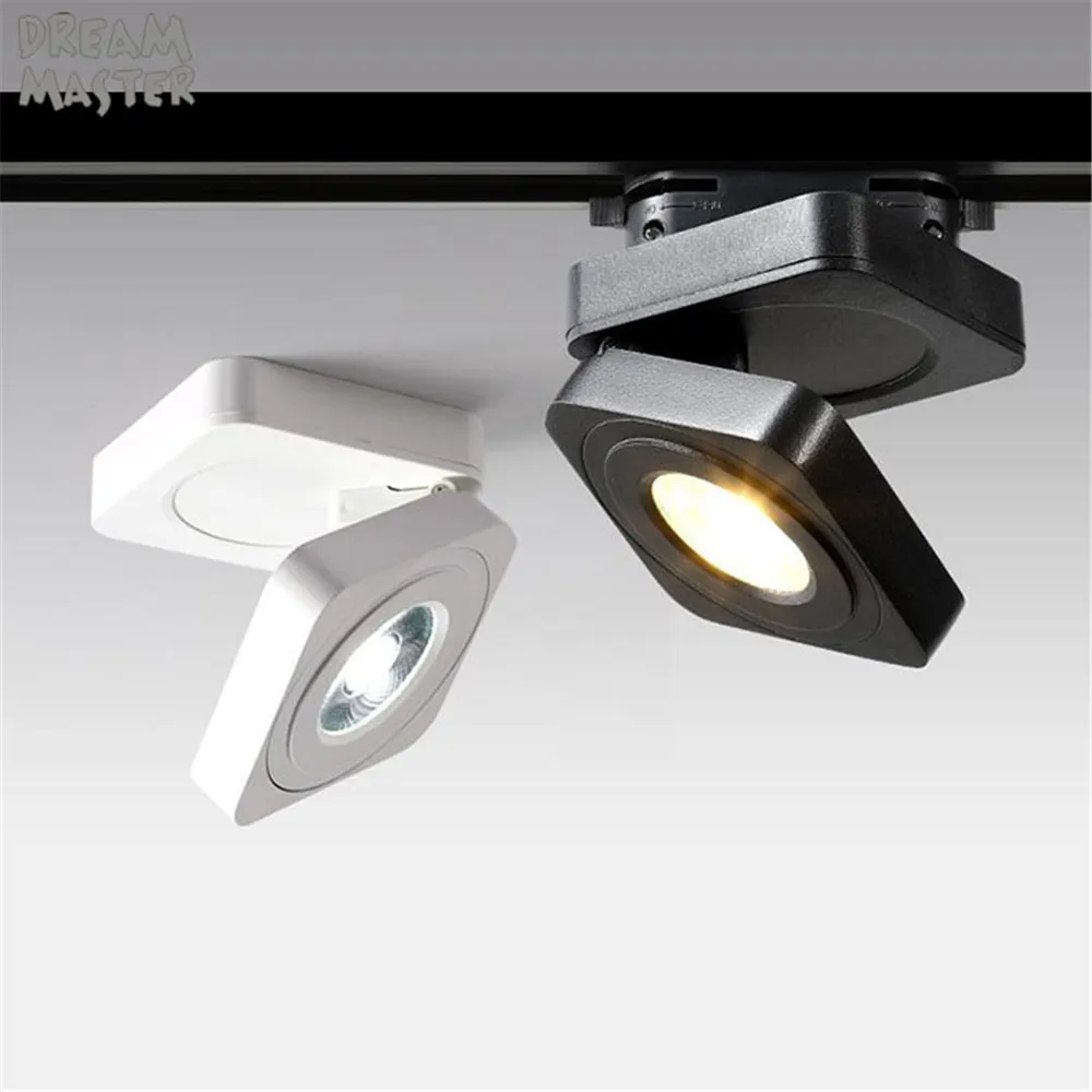 Квадратный светодиодный Трековый светильник 7 Вт Потолочный Мини Ультратонкий