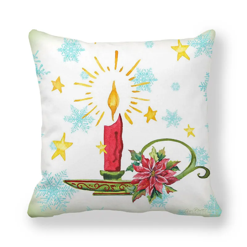 Украшение для дома 45x45 см новый год рождественские украшения 2021 Снеговик-подушка