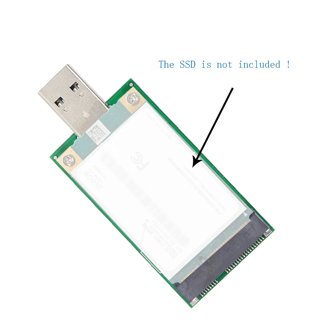 USB 3 0 к Mini PCI-E mSATA Плата расширения внешний SSD преобразователь модуль адаптера