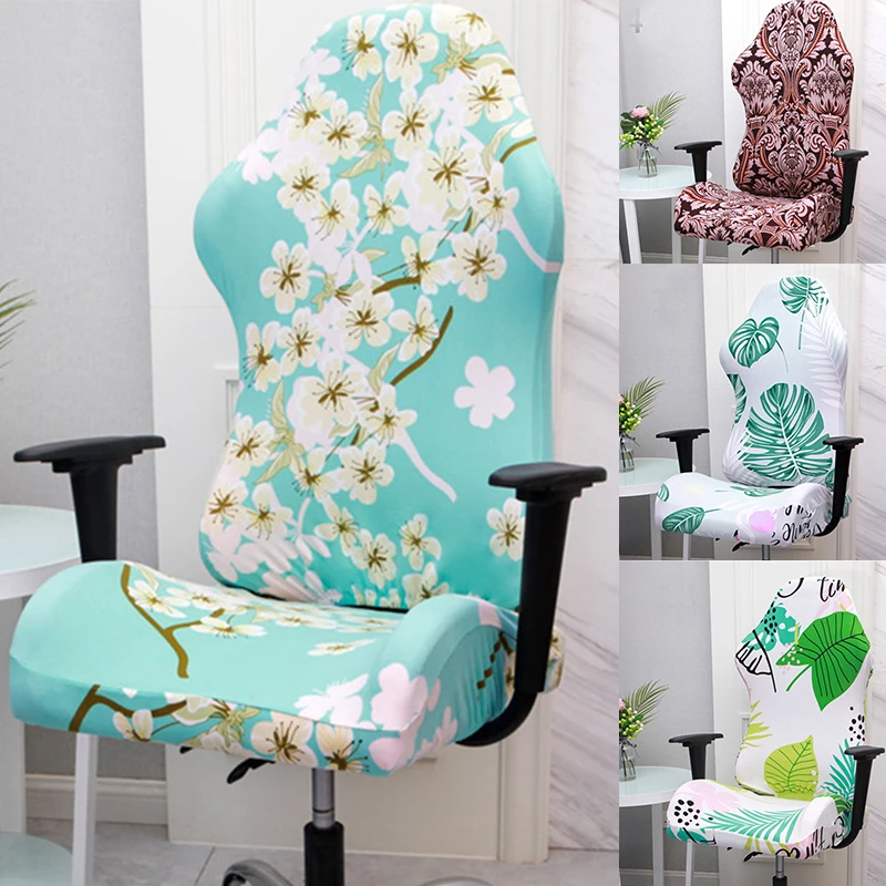 

Gaming Chair Cover Spandex Office Chair Cover Elastic Armchair Seat Covers for Computer Chairs Slipcovers housse de chaise