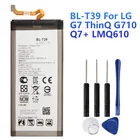 Оригинальный сменный аккумулятор BL-T39 для LG G7 ThinQ Q7 G710 Q7 + LMQ610, аутентичный аккумулятор для телефона 3000 мА  ч